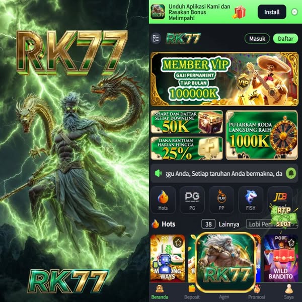 RK77 - Portal Hiburan Game Online Mobile Resmi & Terpercaya